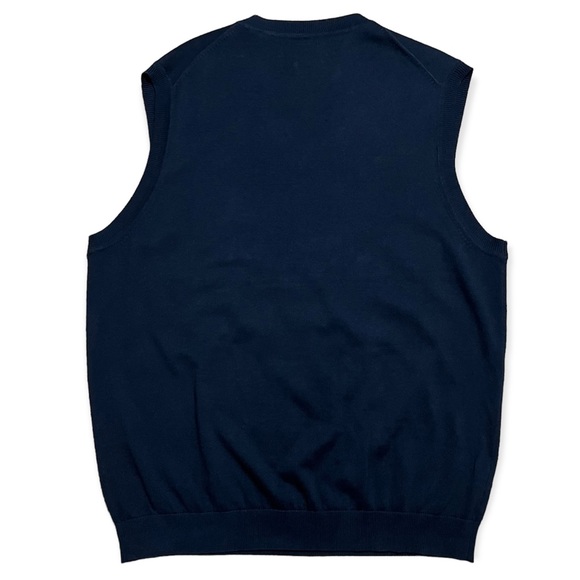 Perry Ellis 100% Pima Cotton Men’s V-Neck Sweater Vest Sz L - Picture 4 of 8